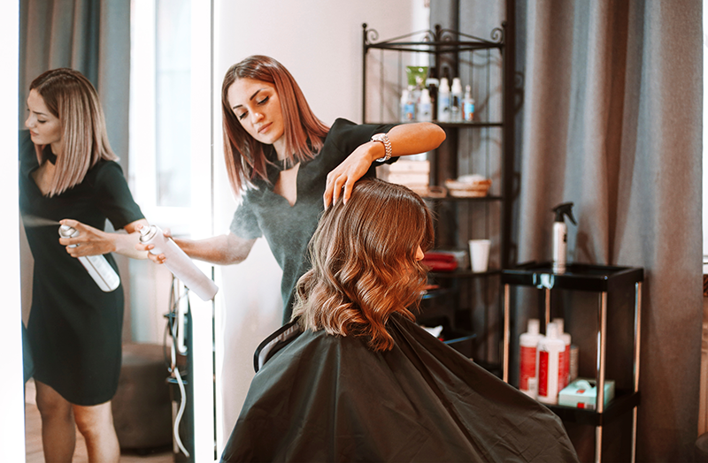 hair styling, hair salon, beauty salon services